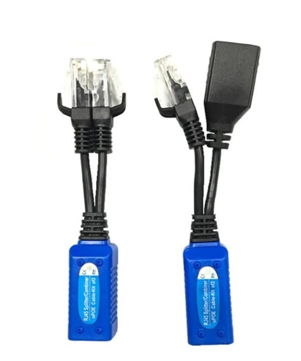 2 PCS Anpwoo UPOE02 Spliceable 2 in 1 POE (Power + Ethernet) Passive Twisted Transceiver