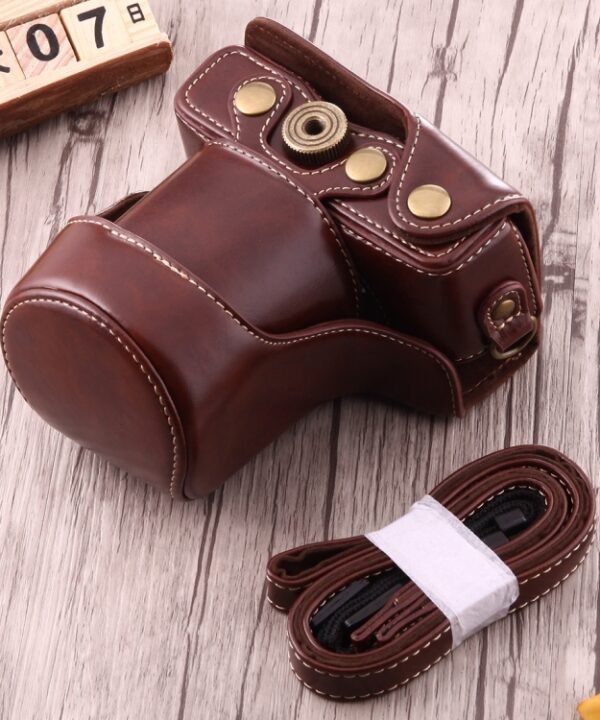 Full Body Camera PU Leather Case Bag with Strap for Canon EOS M10, For EOS M10