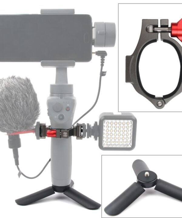 Mini Tripod Mount + Flashlight Extension Bracket  for DJI OSMO Mobile 2
