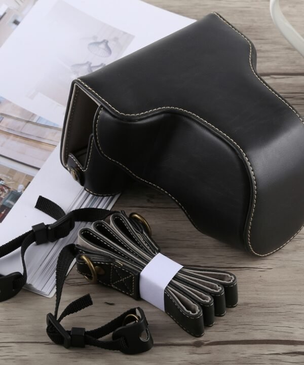 Full Body Camera PU Leather Case Bag with Strap for Fujifilm X-A5, For FUJI X-A5, For FUJI  X-A5