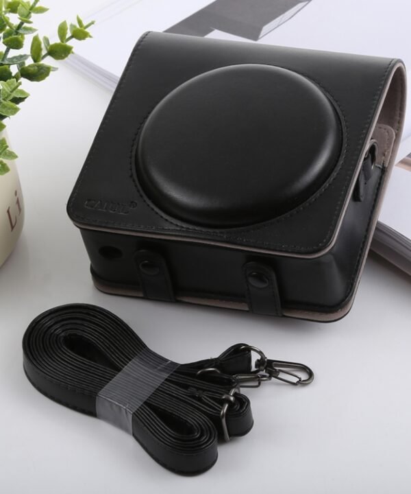 Retro Style Full Body Camera PU Leather Case Bag with Strap for FUJIFILM instax SQUARE SQ6, For FUJI SQ6