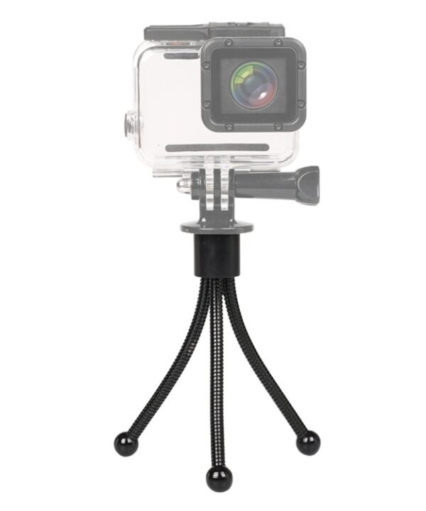 Mini Metal Desktop Tripod Mount with UNC1/4 screw interface for DJI, Insta360, GoPro and Other Action Cameras, Max Load: 0.6kg