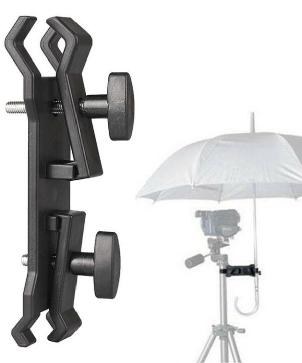 Outdoor Camera Umbrella Holder Clip Bracket Stand Clamp Photography Accessory