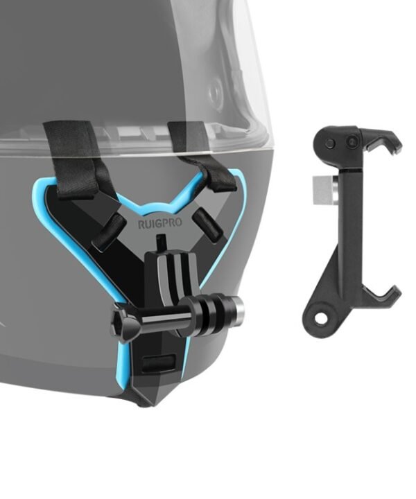 Helmet Belt Mount + Phone Clamp Mount for GoPro, Insta360, DJI and Other Action Cameras