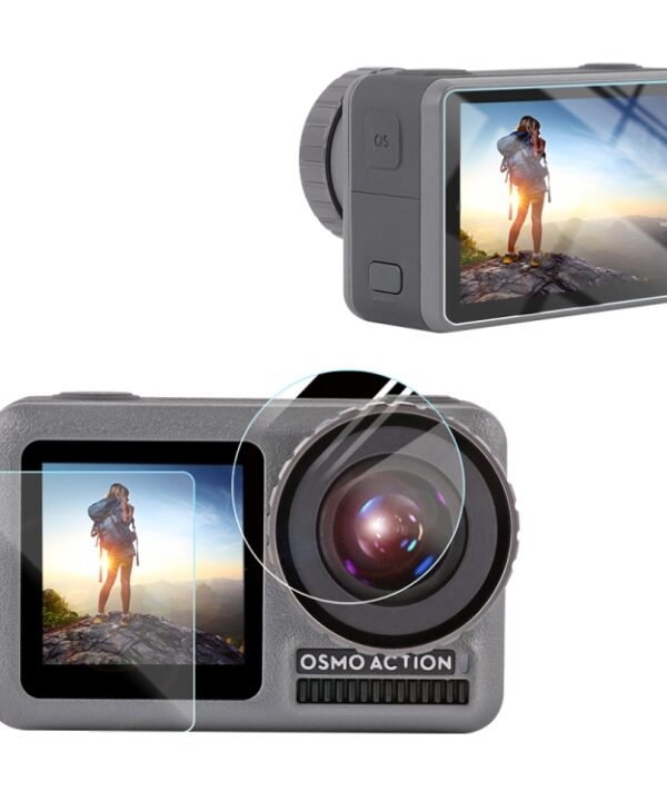 For DJI Osmo Action 3-in-1 Lens  Front and Back LCD Display HD Protective Film