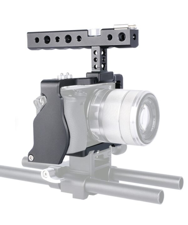 YELANGU C6 Camera Video Cage Handle Stabilizer for Sony A6000 / A6300 / A6500 / A6400, Handle Stabilizer