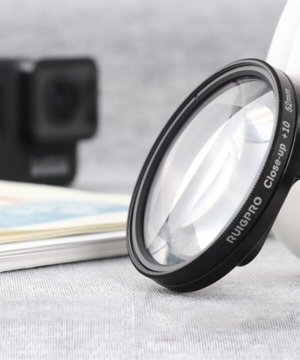 RUIGPRO for GoPro HERO 7/6 /5 Professional 52mm 10X Close-up Lens Filter with Filter Adapter Ring & Lens Cap