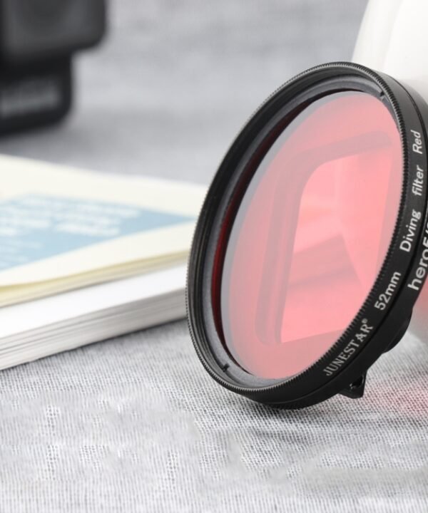 RUIGPRO for GoPro HERO 7/6 /5 Professional 52mm Red Color Lens Filter with Filter Adapter Ring & Lens Cap