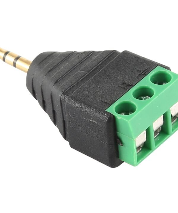 2.5mm Male Plug 3 Pole 3 Pin Terminal Block Stereo Audio Connector