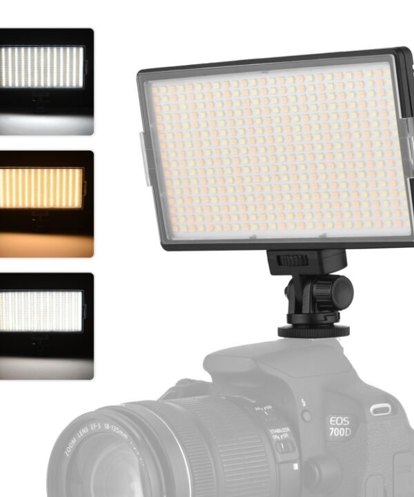 LED01 416 LEDs 3600LM Professional Vlogging Photography Video & Photo Studio Light for Canon / Nikon DSLR Cameras