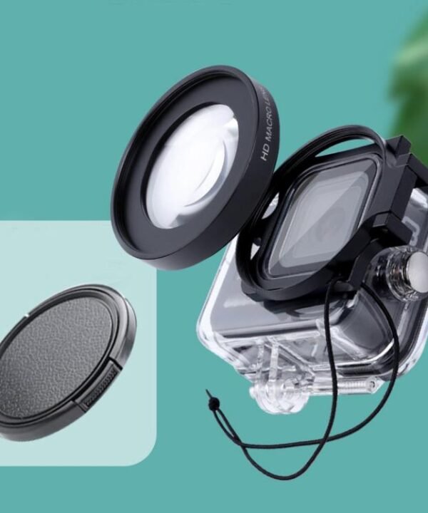 RUIGPRO for GoPro HERO8 Professional 58mm 16X Macro Lens Dive Housing Filter + Dive Housing Waterproof Case with Filter Adapter Ring & Lens Cap