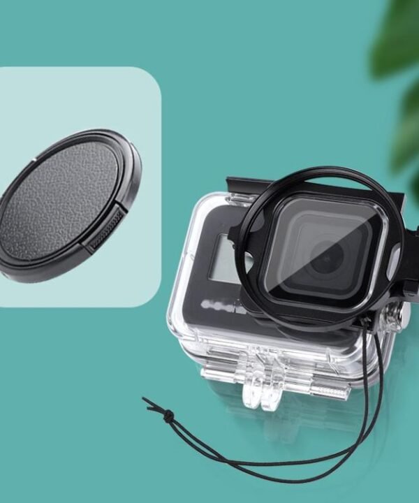 RUIGPRO for GoPro HERO8 58mm Filter Adapter Ring + Waterproof Case with Lens Cap