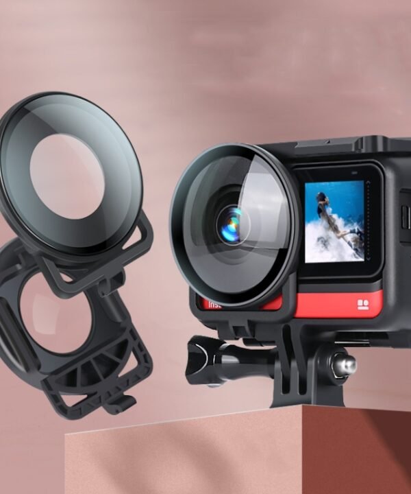 Lens Guard Protective Glass Cover for Insta360one R Panoramic Camera with Frame, For Insta360 One R