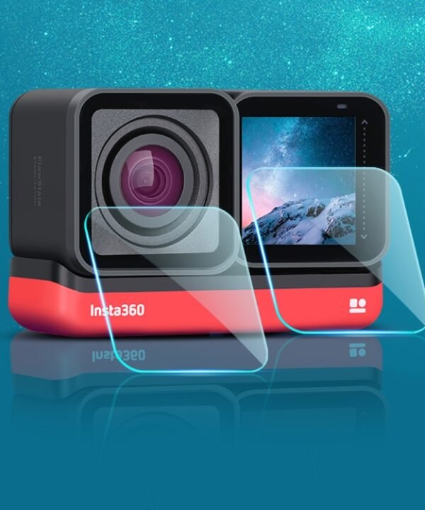 Lens + LCD Display Tempered Glass Film for Insta 360 One R 4K, For Insta 360 One R 4K