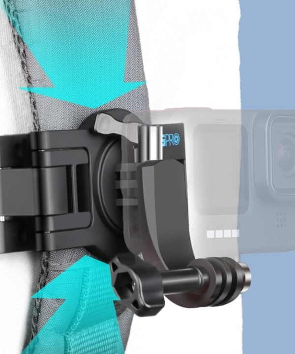 RUIGPRO 360 Degree Rotating Quick Release Strap Mount Shoulder Backpack Mount for GoPro, Insta360, DJI and Other Action Cameras