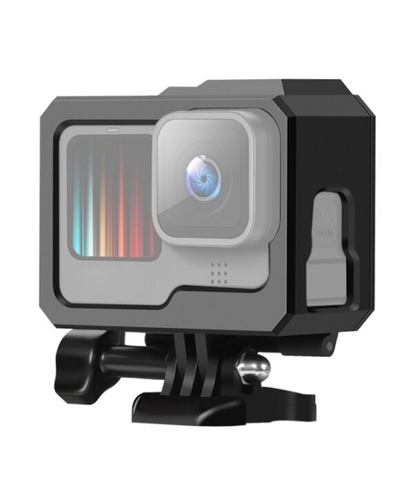 For GoPro HERO10 Black / HERO9 Black ABS Plastic Border Frame Mount Protective Case with Buckle Basic Mount & Screw, ABS Plastic Border Frame