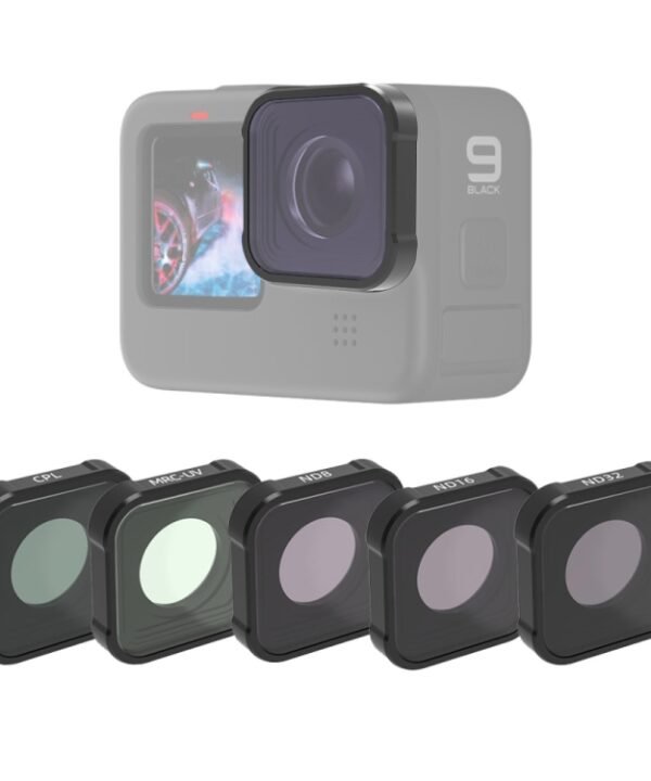 JSR KB Series MCUV+CPL+ND8+ND16+ND32 Lens Filter for GoPro HERO13 Black /12 Black /11 Black /10 Black /9 Black