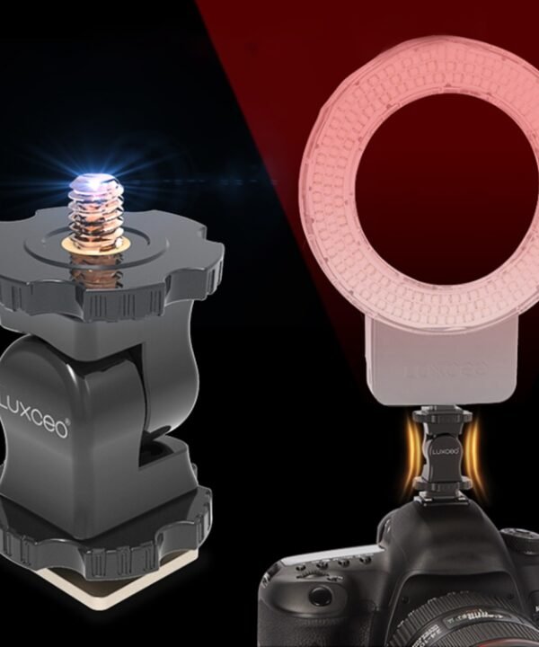 LUXCeO PA1 Camera Universal Hot Shoe Holder Damping Ball-Head Bracket, PA1