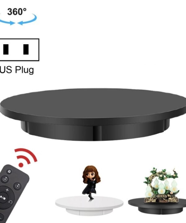 42cm Electric Rotating Display Stand Video Shooting Props Turntable, Load: 100kg, Plug-in Power, US Plug, 42cm, US Plug