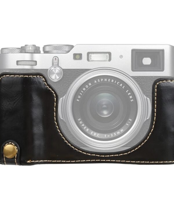 1/4 inch Thread PU Leather Camera Half Case Base for FUJIFILM X100V, For FUJIFILM X100V