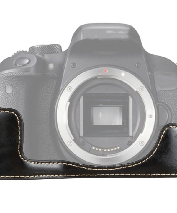 1/4 inch Thread PU Leather Camera Half Case Base for Canon EOS 77D / 800D, For Canon  EOS 77D, For Canon EOS 77D