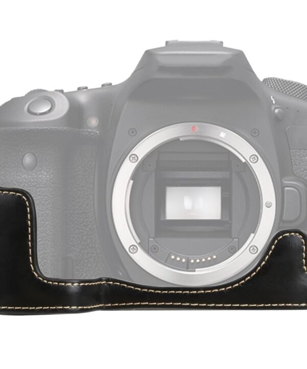 1/4 inch Thread PU Leather Camera Half Case Base for Canon EOS 90D, For Canon EOS 90D
