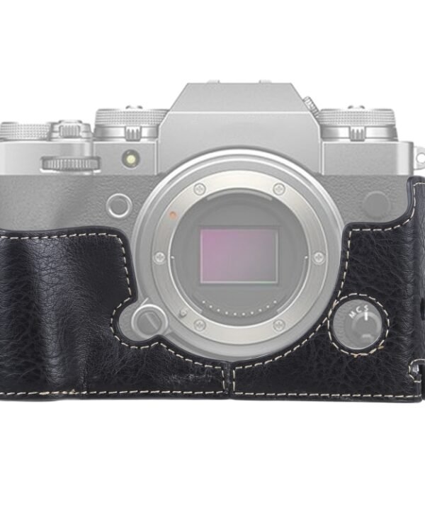 1/4 inch Thread Litchi Texture PU Leather Camera Half Case Base for FUJIFILM X-T4, For FUJIFILM X-T4 Litchi