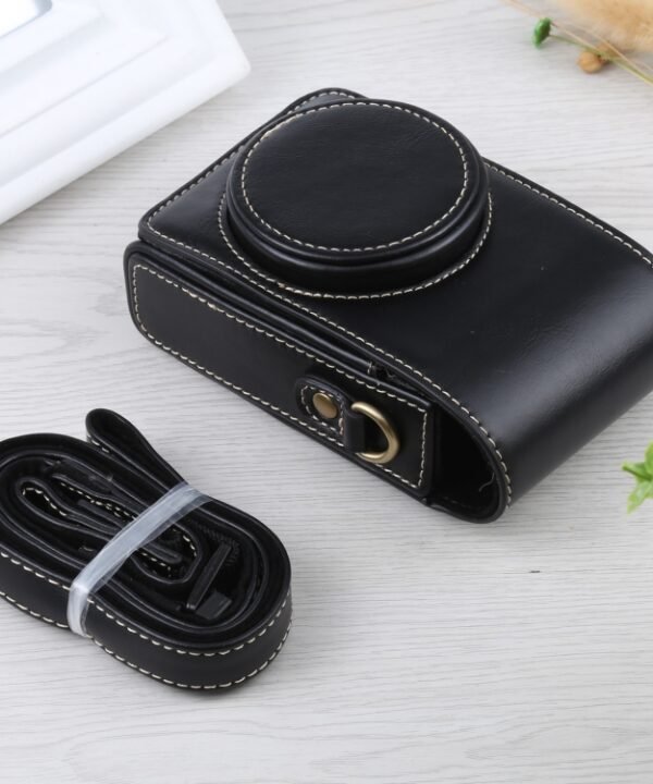 Vertical Flip Full Body Camera PU Leather Case Bag with Strap for Ricoh GR III / GRII, Sony ZV-1 / DSC-RX100M7 / RX100M6 / RX100M5 / RX100M2, For Ricoh GR III