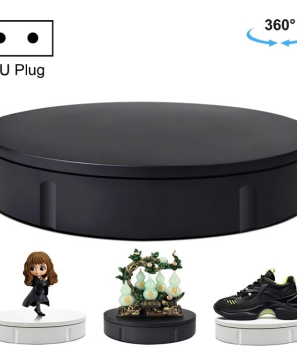 22cm Electric Rotating Display Stand Video Shooting Props Turntable, Load: 50kg, EU Plug, 22cm, EU Plug