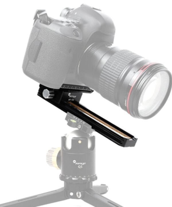 FITTEST 180mm Precision Aluminium 2-way Macro Rail Slider Tripod Head Quick Release Plate Holder