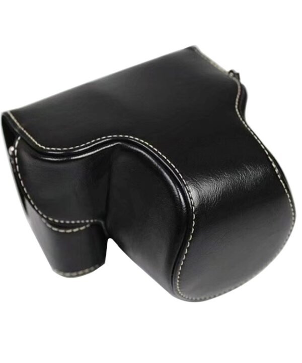 Full Body Camera PU Leather Case Bag for Sony LCE-7C / Alpha 7C / A7C 28-60mm / 40.5mm Lens, For Sony A7C