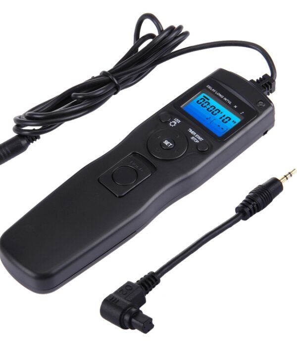 RST-7002 LCD Screen Time Lapse Intervalometer Shutter Release Digital Timer Remote Controller with C8 Cable for CANON 1D/1DS/50D/40D/30D/20D/10D/5D/7D Camera, RST-7002