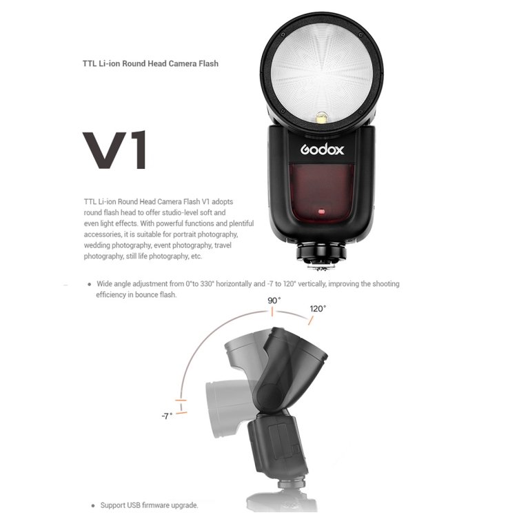 Godox V1F Round Head TTL Flash Speedlite for FUJIFILM, V1F for FUJIFILM - Image 6