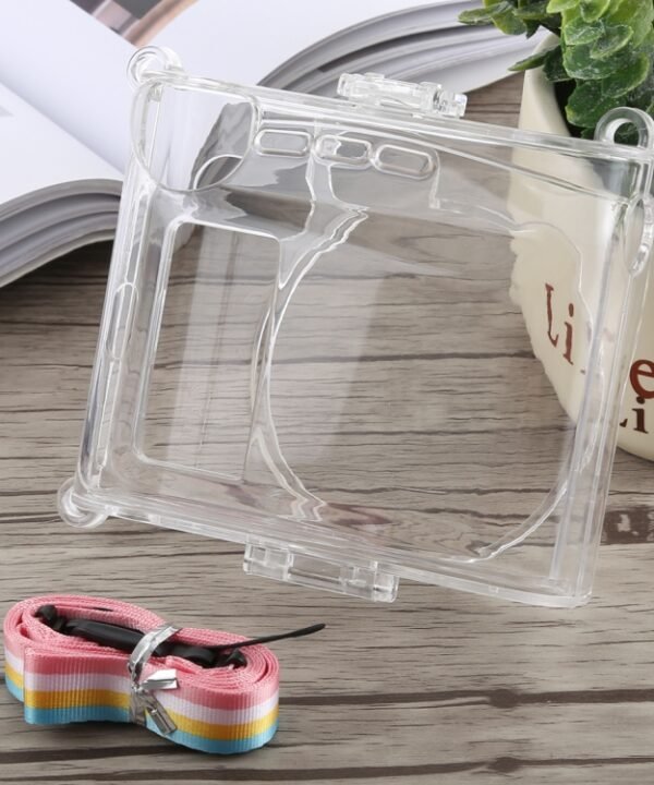 Protective Crystal Shell Case with Strap for FUJIFILM instax mini 90, For FUJIFILM instax mini 90