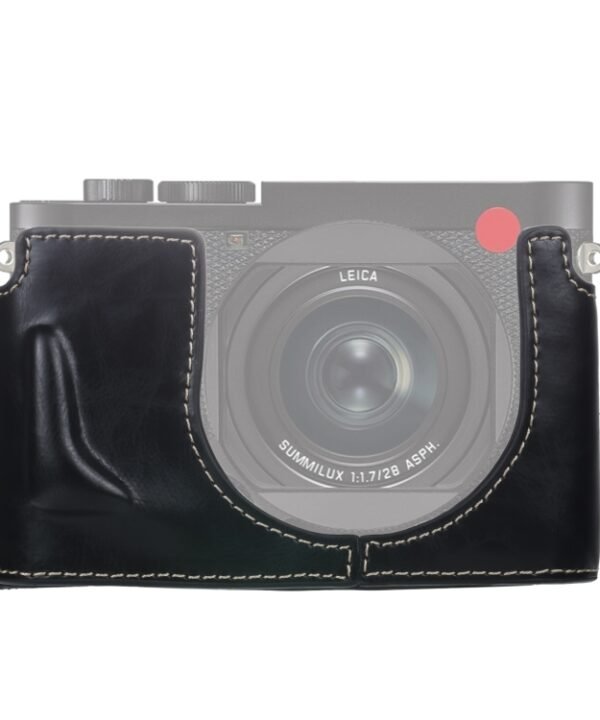 1/4 inch Thread PU Leather Camera Half Case Base for Leica Q2, For Leica Q2