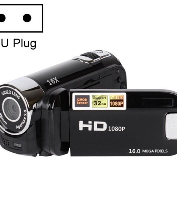 16X Digital Zoom HD 16 Million Pixel Home Travel DV Camera, EU Plug, EU Plug