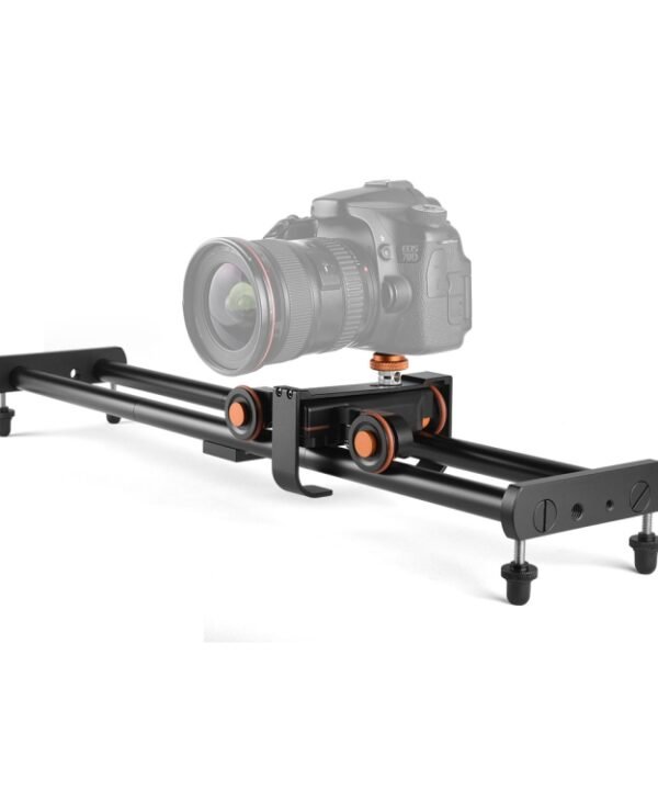 YELANGU L4X-BE YLG1817A 60cm Aluminum Alloy Splicing Slide Rail Track + 3-Wheel Video Pulley Rolling Dolly Car for SLR Cameras / Video Cameras