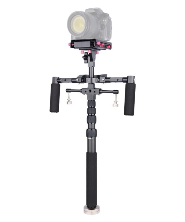 YELANGU S300 4 in 1 Multifunctional Rig + Dual Handheld Shoulder Rig + Monopod + Stabilizer for Cameras / SLR Cameras, Height Range: 63cm-170cm, YELANGU S300