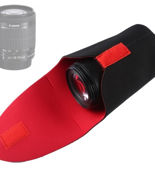 SLR Camera Lens Package Thickening Shockproof Neoprene Lens Storage Bag Sticky Deduction, Diameter: 80mm, Height: 130mm