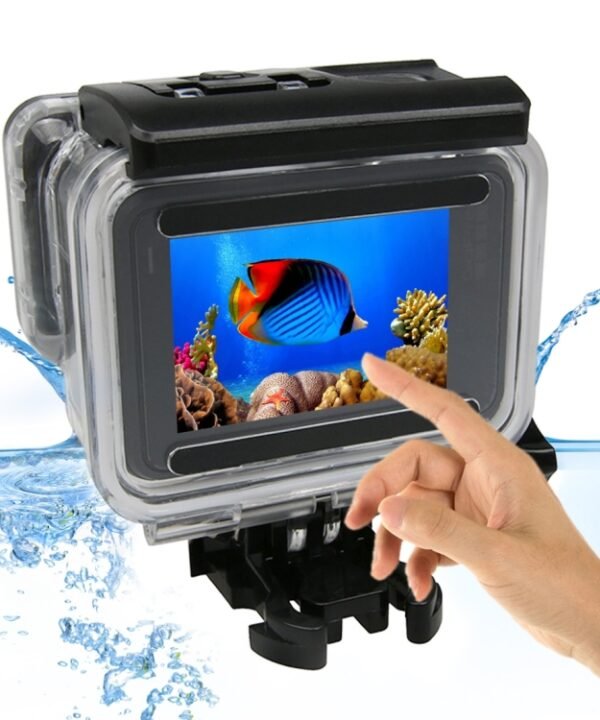 For GoPro  NEW HERO /HERO6  /5 Touch Screen 45m Waterproof Housing Protective Case with Buckle Basic Mount & Screw, No Need to Remove Lens