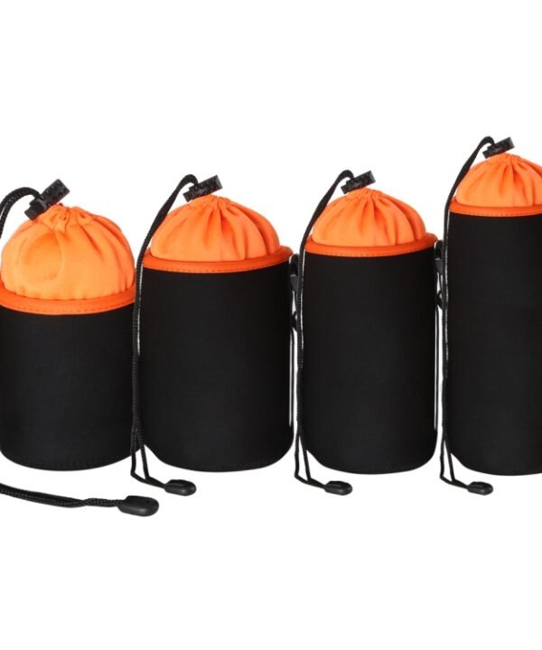 4 in 1 SLR Camera Lens Bag Micro Single Lens Bag Lens Inner Bile Bag Waterproof Protective Case Plus Velvet Thickening, 4 in 1