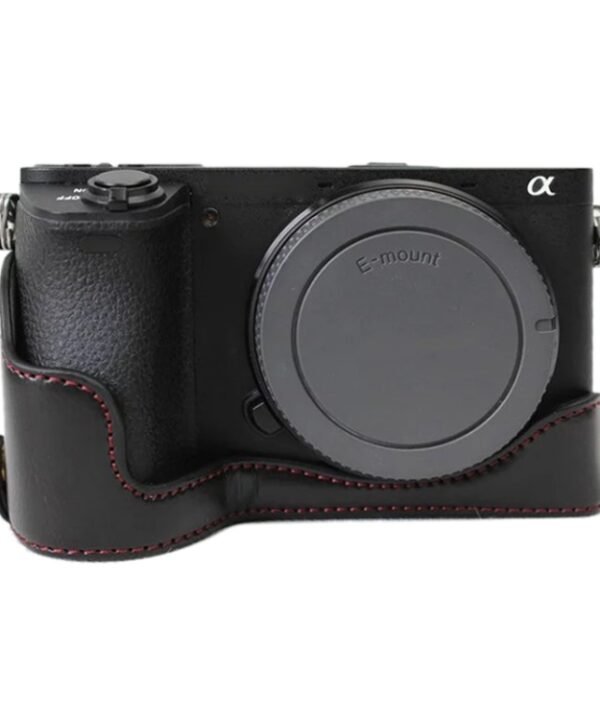 1/4 inch Thread PU Leather Camera Half Case Base for Sony ILCE-A6500 / A6500, For Sony ILCE-A6500 / A6500