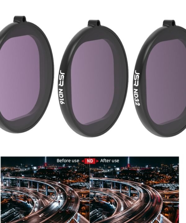 JSR Round Housing 3 in 1 ND8+ND16+ND32 Lens Filter for GoPro HERO8 Black