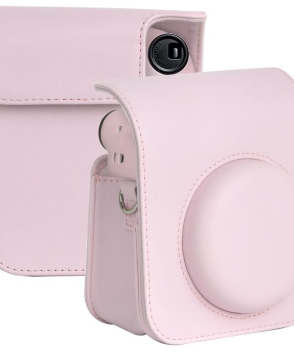 For FUJIFILM instax mini 12 Full Body Leather Case Camera Bag with Strap