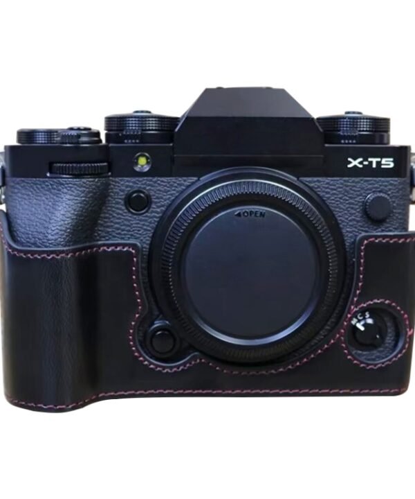 For FUJIFILM X-T5 1/4 inch Thread PU Leather Camera Half Case Base, For FUJIFILM X-T5