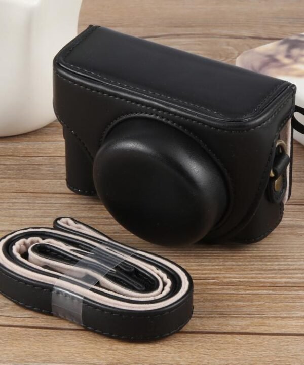 For Sony ZV-1F Vlog Camera Full Body Leather Camera Case Bag with Strap, For Sony ZV-1F