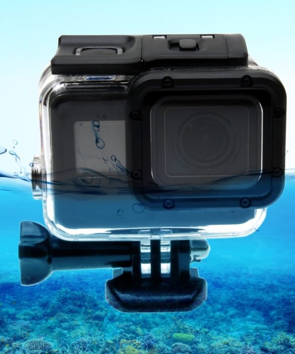 For GoPro  NEW HERO /HERO6  /5  30m Waterproof Housing Protective Case + Hollow Back Cover with Buckle Basic Mount & Screw, No Need to Disassemble Lens(GP413)