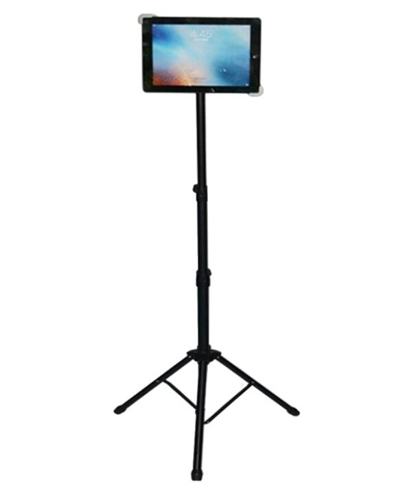 Universal Mount Tripod Floor Stand Tablet Holder for iPad, and 7 - 12 inch Tablet and Laptop
