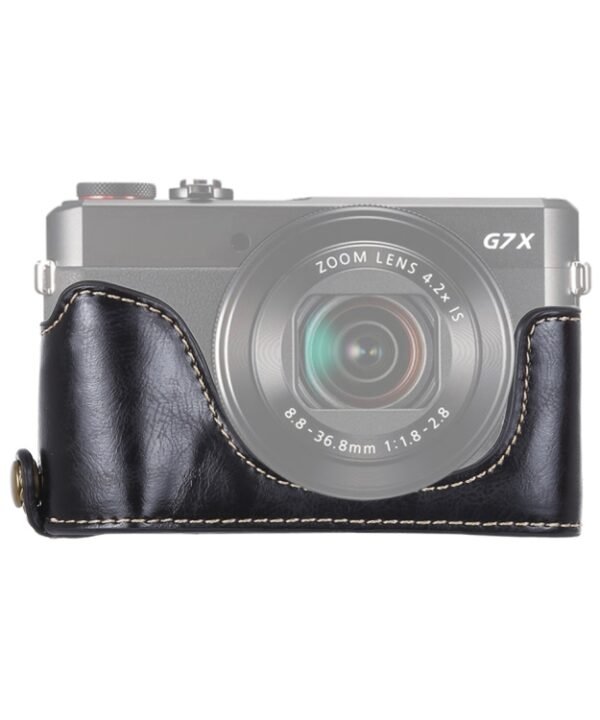 1/4 inch Thread PU Leather Camera Half Case Base for Canon G7 X Mark II, For Canon G7X2
