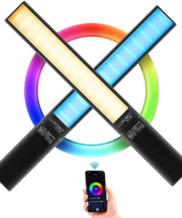LUXCeO P6 RGB Colorful Photo LED Stick Video Light Handheld APP Control Full Color LED Fill Light, P6